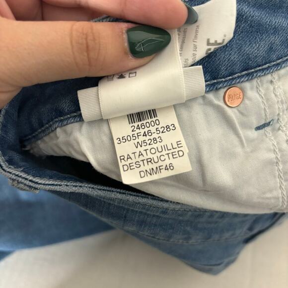 Paige Brigitte Jeans Ratatouille Destructed Size 26 - Picture 8 of 8